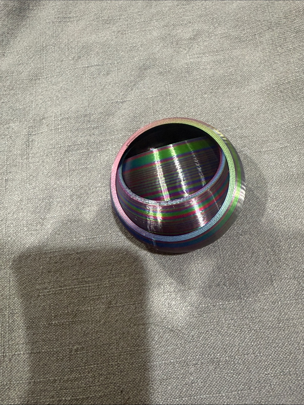 Rainbow Metallic 3D printed fidget- Multicolor
